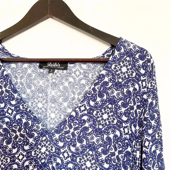 Lulus Mandala Daydream Blue Print Maxi dress - Picture 5 of 9